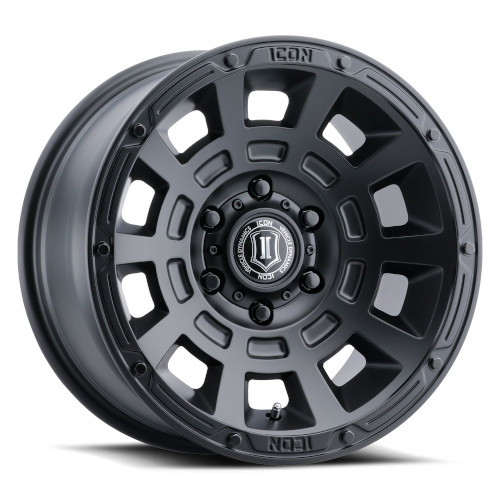 Icon Alloys Thrust Satin Black - Part Number 2817855557SB Icon Alloys Thrust Satin Black Photo