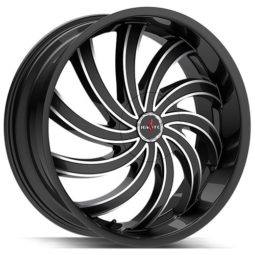 Ignite Flame G04 Gloss Black Milled - Part Number G0429560724GBML Ignite Flame G04 Gloss Black Milled Photo