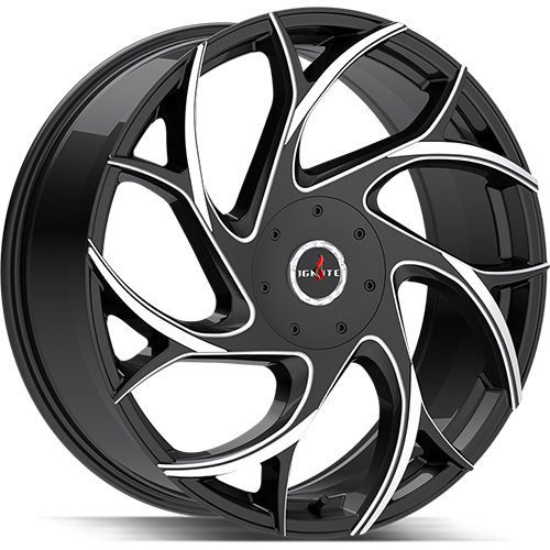 Ignite Inferno G02 Gloss Black W/ Milled Accents - Part Number G0228550435GBMLT Ignite Inferno G02 Gloss Black W/ Milled Accents Photo