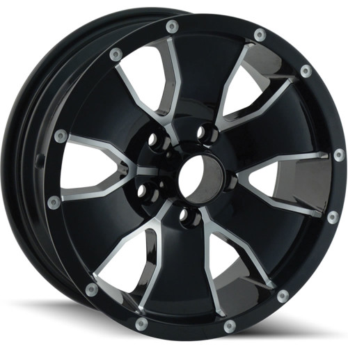 Ion Alloy 14 Black W/ Machined Face - Part Number 14-5683B Ion Alloy 14 Black W/ Machined Face Photo
