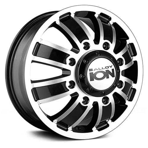 Ion Alloy 166 Matte Black W/ Machined Face & Lip Front - Part Number 166-6681FMB Ion Alloy 166 Matte Black W/ Machined Face & Lip Front Photo