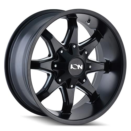 Ion Alloy 181 Satin Black W/ Milled Spokes - Part Number 181-2937M18 Ion Alloy 181 Satin Black W/ Milled Spokes Photo