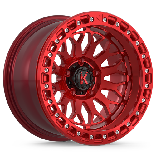 KG1 Forged Diamondhead Beadlock Candy Red w/ Candy Red Ring