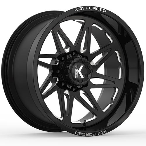 KG1 Forged Kala KC004 Gloss Black Machined Photo