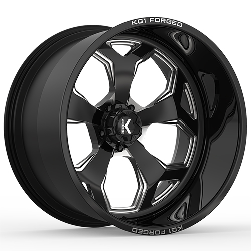 KG1 Forged Knox KF008 Gloss Black Machined - Part Number KF008201050GM KG1 Forged Knox KF008 Gloss Black Machined Photo