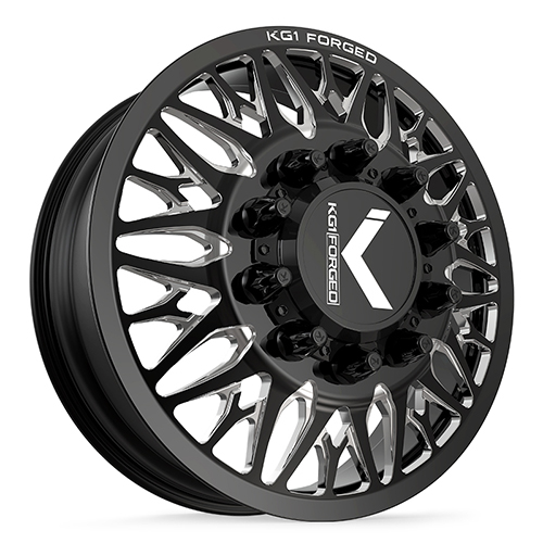 KG1 Forged Trident-D KD014 Gloss Black Premium Milled - Part Number KD014R2482528GPM KG1 Forged Trident-D KD014 Gloss Black Premium Milled Photo