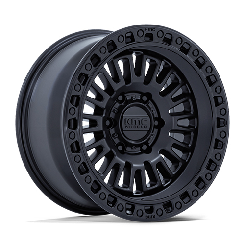 KMC Aztec KM554 Matte Black W/ Gloss Black Lip