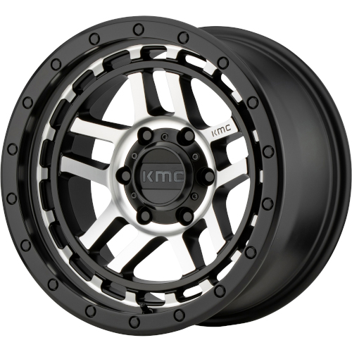 KMC KM540 Recon Satin Black W/ Machined Face - Part Number KM54088563518 KMC KM540 Recon Satin Black W/ Machined Face Photo
