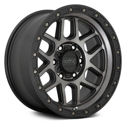 KMC KM544 Mesa Satin Black W/ Gray Tint - Part Number KM54478563400 KMC KM544 Mesa Satin Black W/ Gray Tint Photo