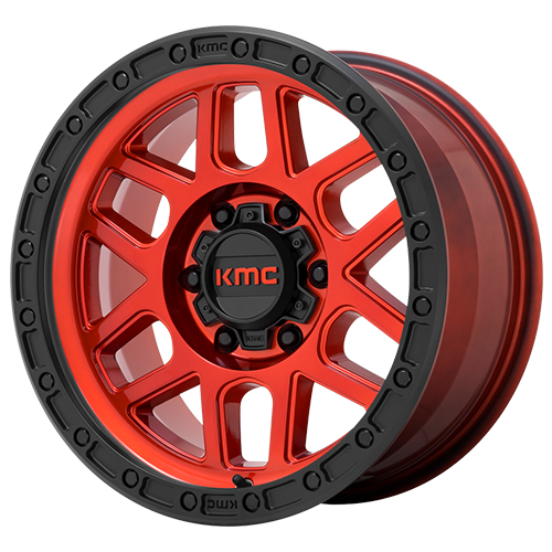 KMC KM544 Mesa Candy Red W/ Black Lip - Part Number KM54429068900 KMC KM544 Mesa Candy Red W/ Black Lip Photo