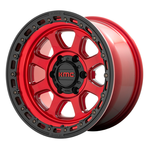 KMC KM548 Chase Candy Red W/ Black Lip - Part Number KM54829080918 KMC KM548 Chase Candy Red W/ Black Lip Photo