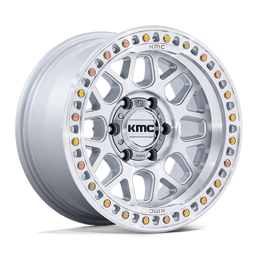 KMC KM549 GRS Gloss Silver With Machined Face - Part Number KM54979063418 KMC KM549 GRS Gloss Silver With Machined Face Photo