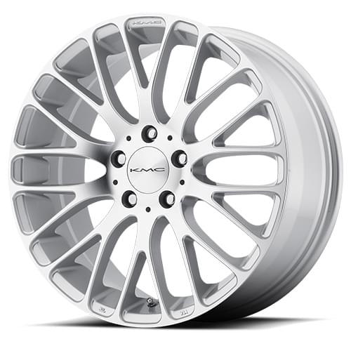 KMC KM693 Maze Silver W/ Machined Face - Part Number KM69377056445 KMC KM693 Maze Silver W/ Machined Face Photo