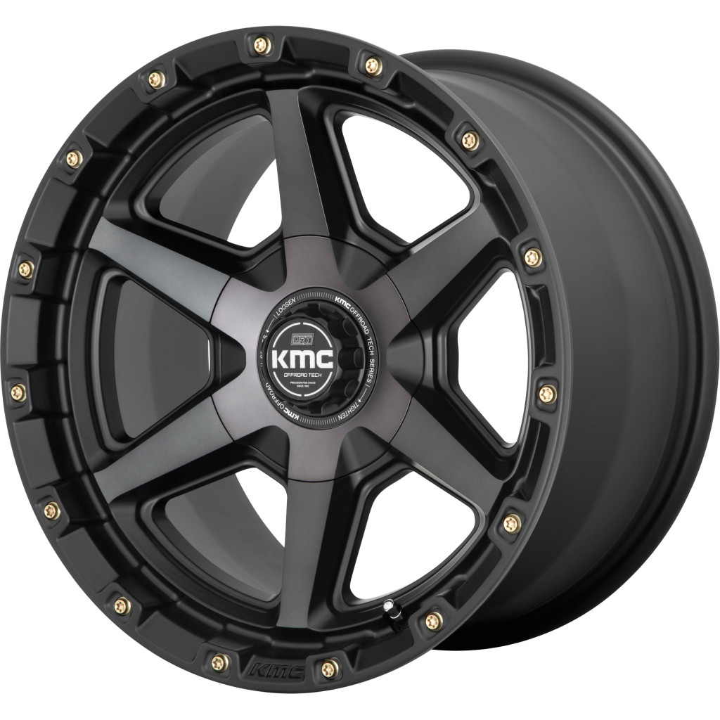 KMC KM101 Tempo Satin Black W/ Gray Tint - Part Number KM10129035418 KMC KM101 Tempo Satin Black W/ Gray Tint Photo