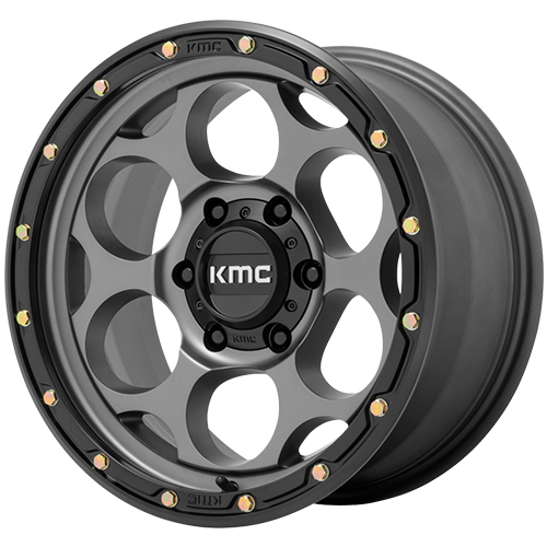 KMC KM541 Dirty Harry Satin Gray W/ Black Lip - Part Number KM54178587900 KMC KM541 Dirty Harry Satin Gray W/ Black Lip Photo