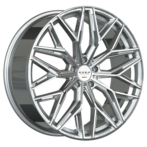 Koko Kuture Como Silver Machined Face
