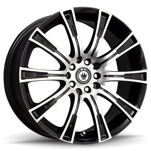 Konig Crown 50 Gloss Black W/ Machined Face - Part Number 50MB-CW67T54405 Konig Crown 50 Gloss Black W/ Machined Face Photo