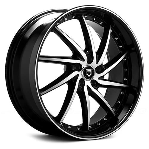Lexani Artemis 659 Black Machined Lip - Part Number 659-2010-73-35MB Lexani Artemis 659 Black Machined Lip Photo