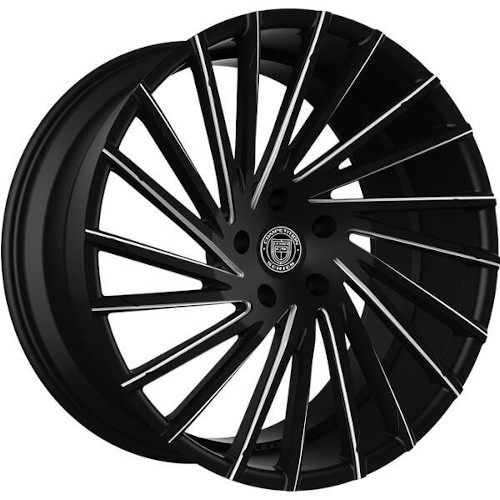 Lexani Wraith 663 Black CNC Grooves - Part Number 663-2290-45-25BG Lexani Wraith 663 Black CNC Grooves Photo