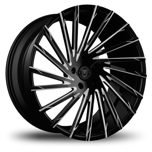 Lexani Wraith 663 Black CNC Grooves - Part Number 663-2290-30-30BG Lexani Wraith 663 Black CNC Grooves Photo