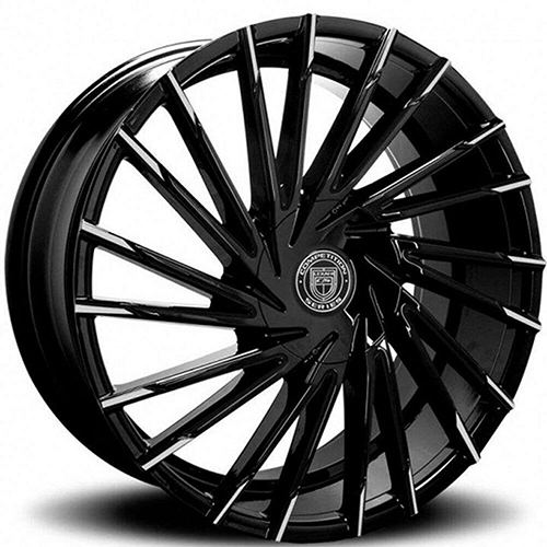 Lexani Wraith 663 Black Machined Tips - Part Number 663-2290-62-25MBT-C Lexani Wraith 663 Black Machined Tips Photo