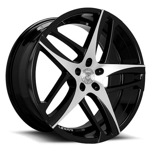 Lexani Bavaria 668 Black W/ Machined Face - Part Number 668-2010-45-38MB Lexani Bavaria 668 Black W/ Machined Face Photo