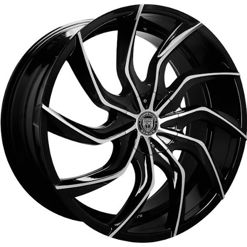 Lexani Matisse 669 Gloss Black W/ Milled Spokes Photo