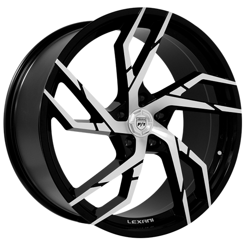 Lexani Alpha 693 Gloss Black Machined - Part Number 693-2010-61-47MB Lexani Alpha 693 Gloss Black Machined Photo