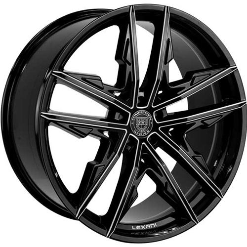 Lexani Venom 678 Black CNC Grooves - Part Number 678-2490-85-20BGS Lexani Venom 678 Black CNC Grooves Photo