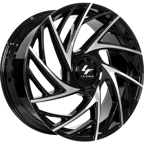 Lexani Mugello XL 695 Gloss Black W/ Machined Face - Part Number 695-2610-56-35MB Lexani Mugello XL 695 Gloss Black W/ Machined Face Photo