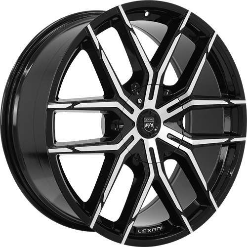 Lexani Vertigo 688 Black Machined - Part Number 688-2290-14-15MB Lexani Vertigo 688 Black Machined Photo