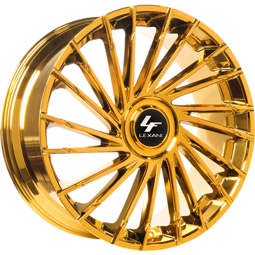 Lexani Wraith XL 696 Chrome W/ Gold Tint - Part Number 696-2610-73-05GC Lexani Wraith XL 696 Chrome W/ Gold Tint Photo