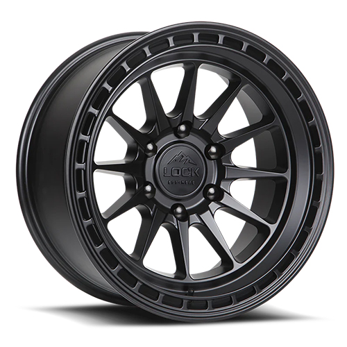 Lock Offroad Baja Matte Black W/ Matte Black Ring - Part Number BAJA-7845MB Lock Offroad Baja Matte Black W/ Matte Black Ring Photo
