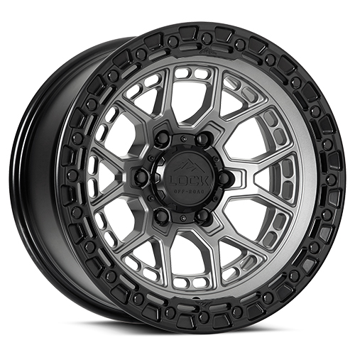 Lock Offroad Commando Matte Grey With Matte Black Ring - Part Number COMMANDO-2969MGMBR Lock Offroad Commando Matte Grey With Matte Black Ring Photo