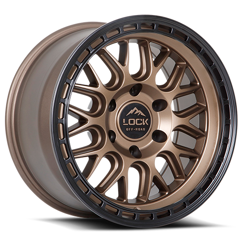 Lock Offroad Onyx Matte Bronze W/ Matte Black Ring - Part Number ONYX-7957MRMBR Lock Offroad Onyx Matte Bronze W/ Matte Black Ring Photo