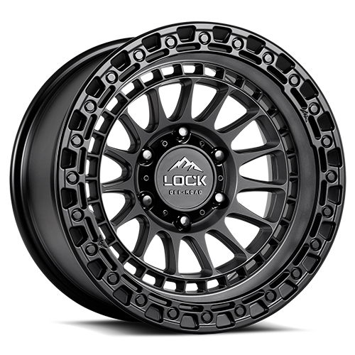 Lock Offroad Mojave Matte Grey With Matte Black Ring - Part Number MOJAVE-7987MGMBR12N Lock Offroad Mojave Matte Grey With Matte Black Ring Photo