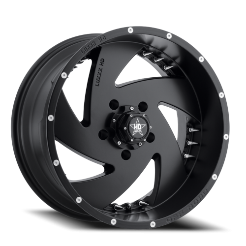 Luxxx LE Lhd6 Satin Black w/ Chrome Spike Rivets
