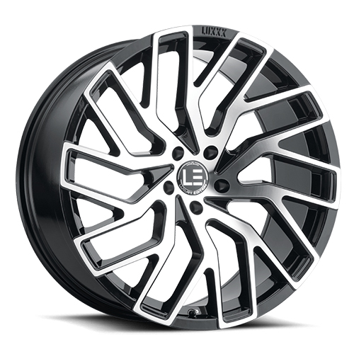 Luxxx LE LUX LE5 Gloss Black With Machined Face - Part Number LUXLE52096120+25S-A2 Luxxx LE LUX LE5 Gloss Black With Machined Face Photo