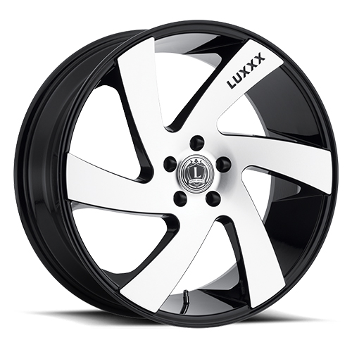Luxxx LUX 10 Gloss Black With Machined Face - Part Number LUX1024106139+30D-A2 Luxxx LUX 10 Gloss Black With Machined Face Photo