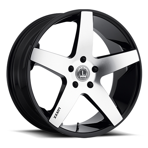 Luxxx LUX 15 Gloss Black With Machined Face - Part Number LUX1524106135+25E-A2 Luxxx LUX 15 Gloss Black With Machined Face Photo