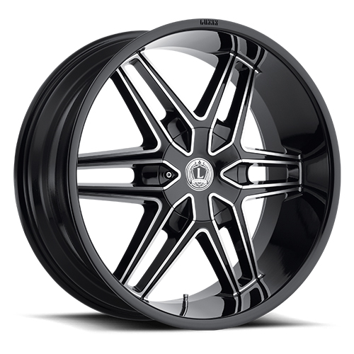Luxxx LUX 18 Gloss Black Milled - Part Number LUX1822955115139+15D-A1 Luxxx LUX 18 Gloss Black Milled Photo