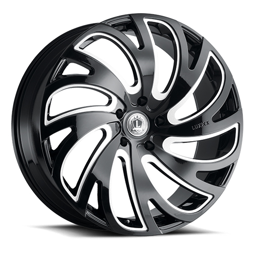 Luxxx LUX 23 Gloss Black Milled - Part Number LUX2322855114+30B-A1 Luxxx LUX 23 Gloss Black Milled Photo