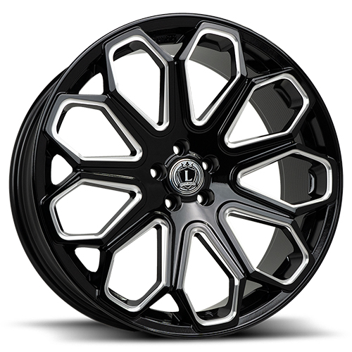 Luxxx LUX 29 Gloss Black Milled - Part Number LUX29241061397+30R-A1 Luxxx LUX 29 Gloss Black Milled Photo