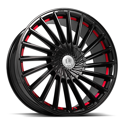 Luxxx LUX 36 Gloss Black With Red Stripe - Part Number LUX36208551143120+35B-A17 Luxxx LUX 36 Gloss Black With Red Stripe Photo