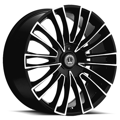 Luxxx LUX 3 Gloss Black With Machined Face - Part Number LUX0324955127139+15D-A2 Luxxx LUX 3 Gloss Black With Machined Face Photo
