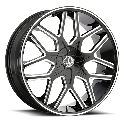 Luxxx LUX 7 Gloss Black Milled - Part Number LUX726106135139+30D-A1 Luxxx LUX 7 Gloss Black Milled Photo