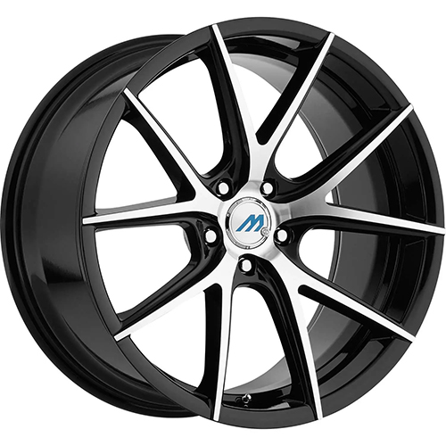 Mach Euro Concave ME-15 Gloss Black W/ Machined Face & Undercut - Part Number ME15-2085KK20FGBMF Mach Euro Concave ME-15 Gloss Black W/ Machined Face & Undercut Photo