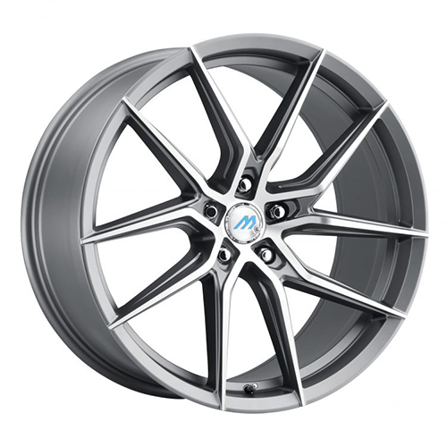 Mach Euro Concave ME.6 Titanium Gray W/ Machined Face - Part Number ME6-1880GG35FTGMF Mach Euro Concave ME.6 Titanium Gray W/ Machined Face Photo