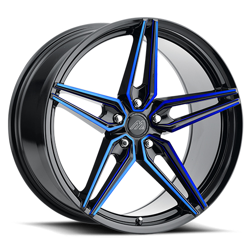 Mach Forged MF.2 Gloss Black With Blue Machined Face - Part Number MF2-2090LL35FGBBB Mach Forged MF.2 Gloss Black With Blue Machined Face Photo