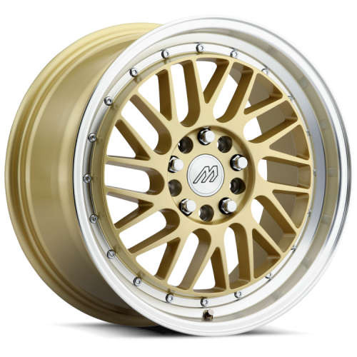Mach Performance MP.42 Gloss Gold w/ Machined Lip And Chrome Rivets